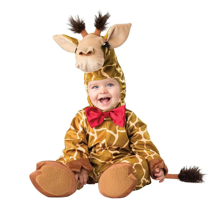 New Arrival High Quality Baby Boys Girls Halloween Dinosaur Costume Romper Kids Clothing Set Toddler Co-splay Triceratops