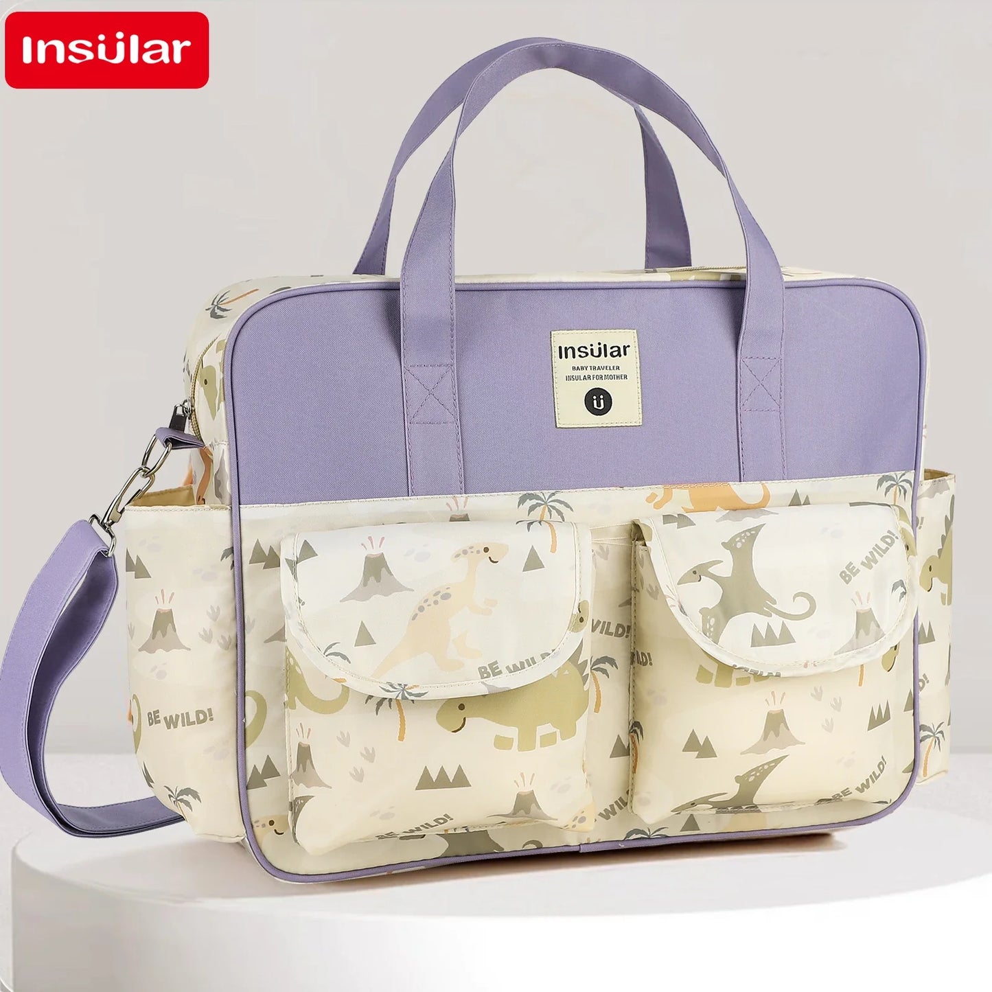 OutdoorsCartoon Waterproof Tote Fashion Mommy Bags Oxford Fabric Travel Women Handbag Shoulder Bag Large Capacity Diaper Bag