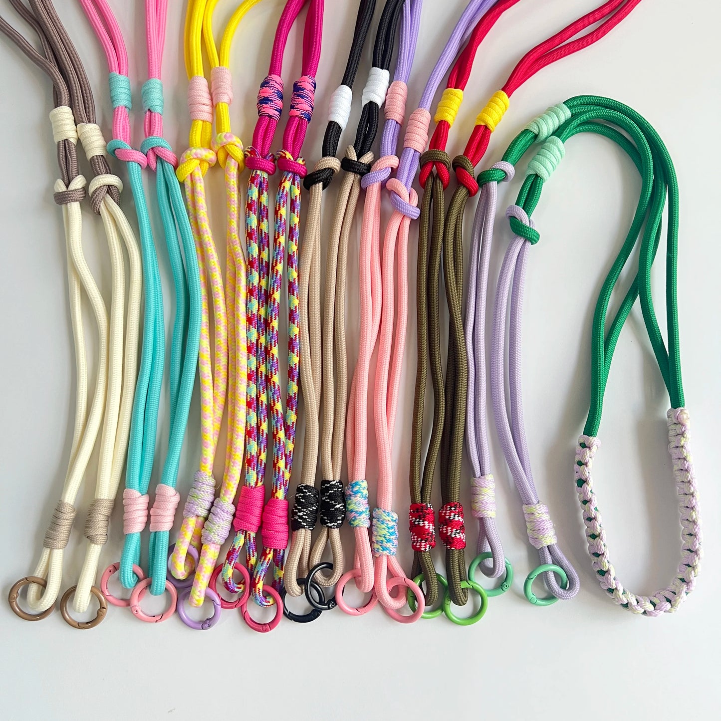Hand Woven Fried Dough Twists Lanyard Fixed Card Color Contrast Diagonal Shoulder Lanyard Mobile Phone Lanyard Durable Lanyard