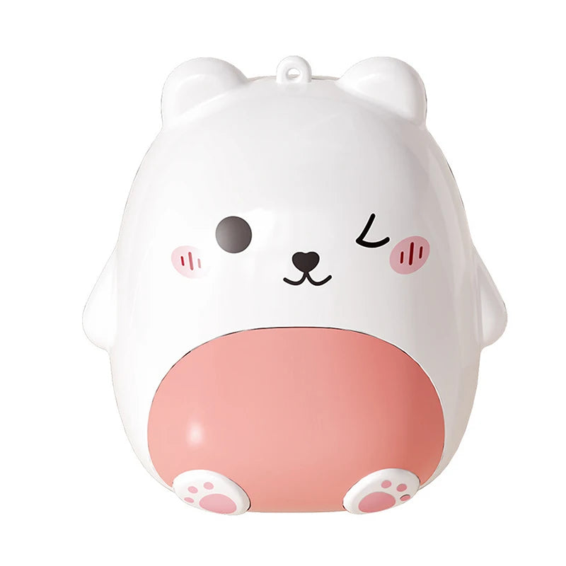 Cute Cartoon Small Bear Portable Double-layer Compartment Going Out Packed Separately Medicine Storage Plastic Pill Box Fashion