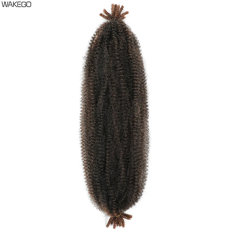 Marley Twist Braiding Hair Ginger Burgundy Ombre Brown Black Springy Afro Twist Hair PreFluffed Spring Twist Kinky Braiding Hair