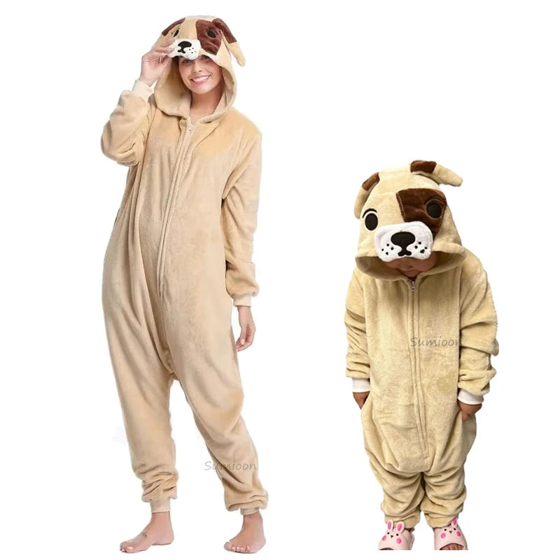 Adult Kids Wolf  Costume Animal Halloween Christmas Party Cosplay Costumes Onesie Child Role Play Jumpsuit Kigurumi Bodysuit