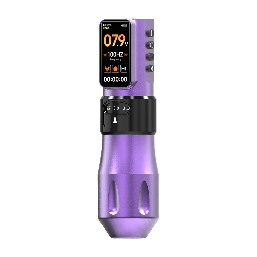 Elf PRO Wireless Tattoo Pen Machin 1700mAh Battery 2.4-4.2mm Adjustable Stroke Display Charge Tattoo Gun Permanent Makeup