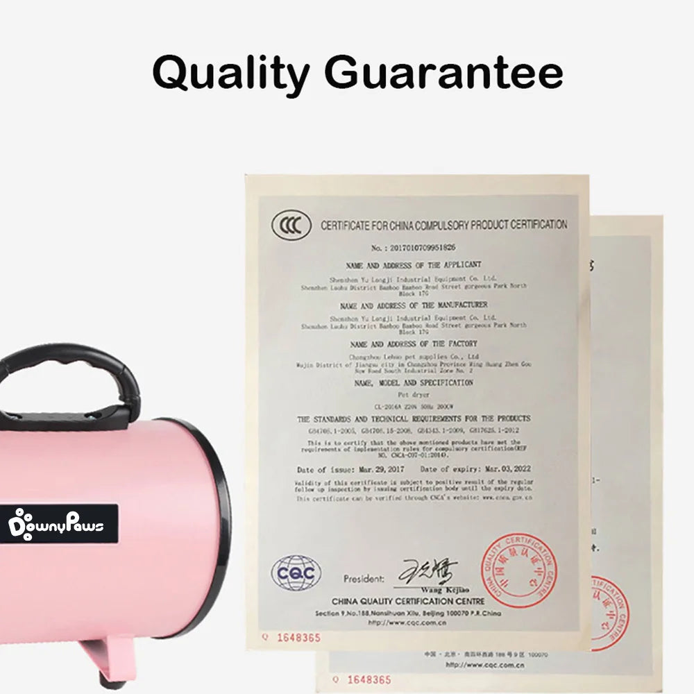 2800W Power Hair Dryer For Dogs Pet Dog Cat Grooming Blower Warm Wind Secador Fast Blow-dryer For Small Medium Large Dog Dryer