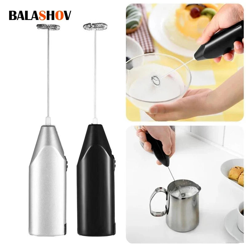 Portable Wireless Milk Frother Handheld Electric Coffee Whisk Mini Egg Beater Latte Cappuccino Foam Stirrer Cooking Mixer