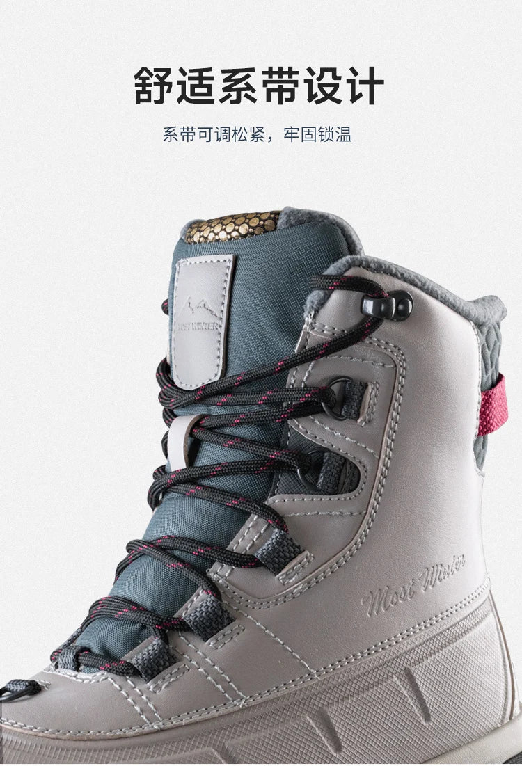 Men's Winter Boots 2025 New Waterproof Anti Slip Snow Boots For Men Thickened Fleece Outdoor Winter Sport Shoes Man For -40℃