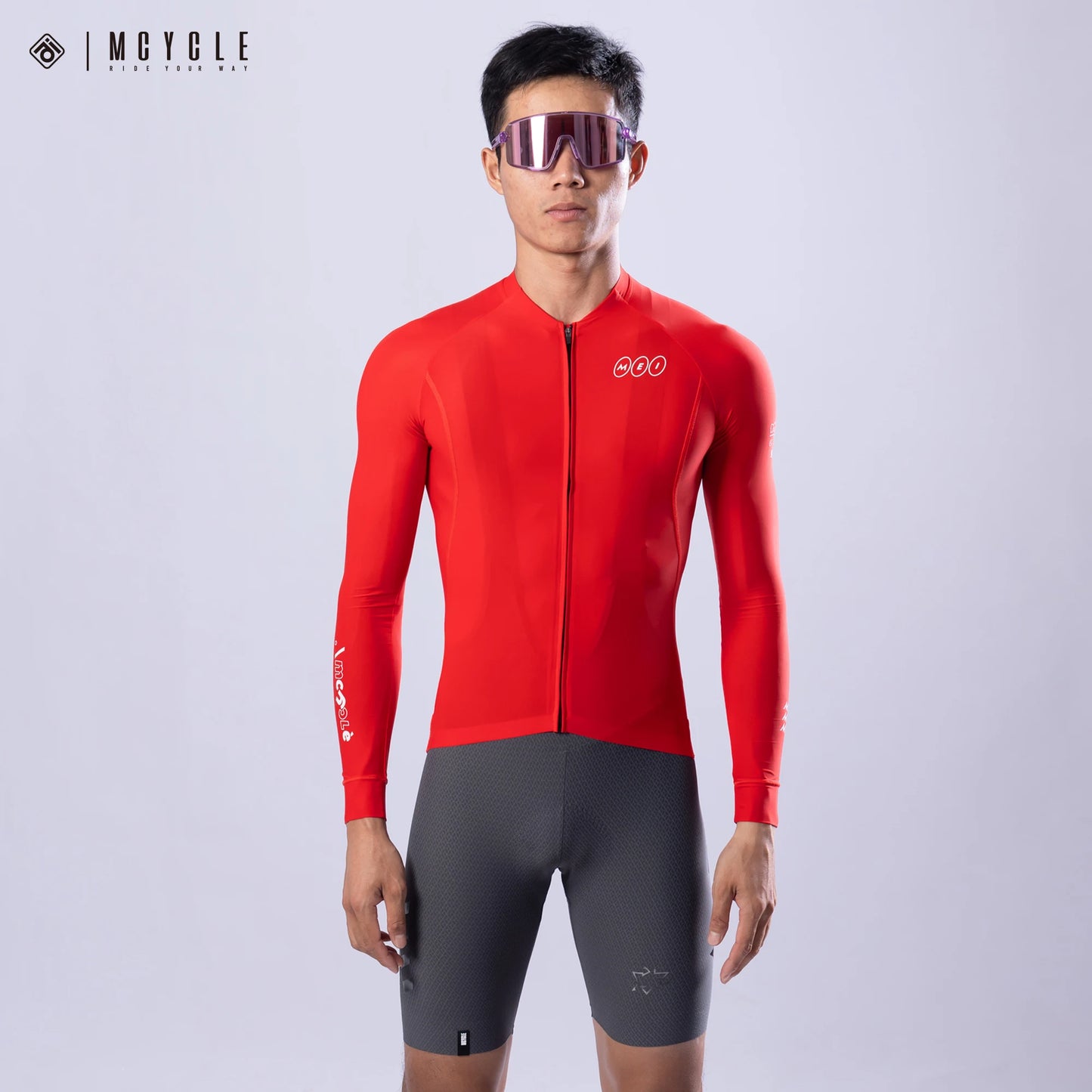 Mcycle New Arrival Men Cycling Jersey Comfortable Quick Dry Bicycle Bike Shirt Top Breathable Long Sleeves Sportswear