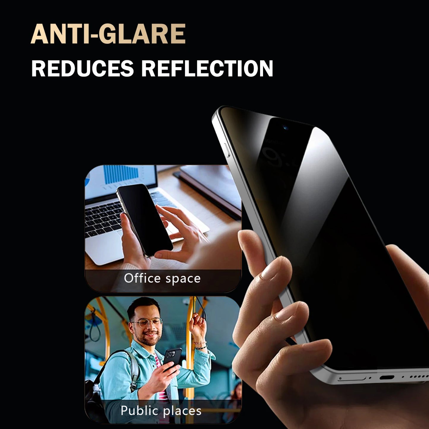 Lereach for vivo X300 Pro vivo x300 Anti-Spy Screen Protector Dust-Free Box Auto-Alignment Full Coverage Tempered Glass Film