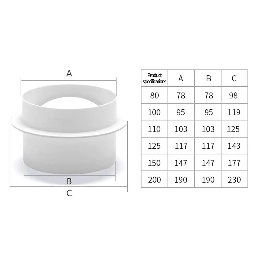 Range Hood Check Valve Backdraft Damper Flue Damper Air Duct Check Pipe Draft Blocker Ventilation Check Valve Pipe Check Valve