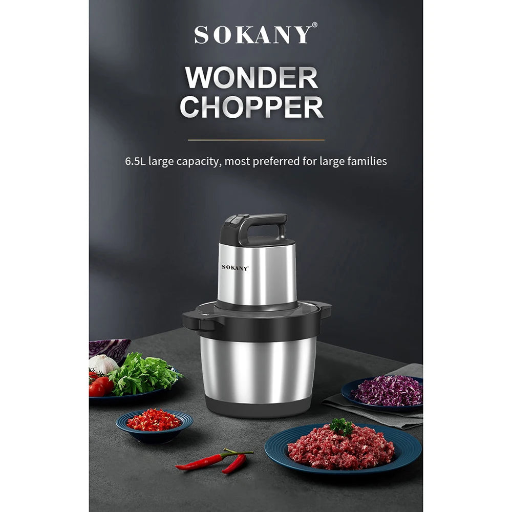 6.5L Electric Home Meat Grinder Vegetable Blender Crusher 1500W Juicer Home Sausage Stuffer Meat Mincer Food Processor Kitchen