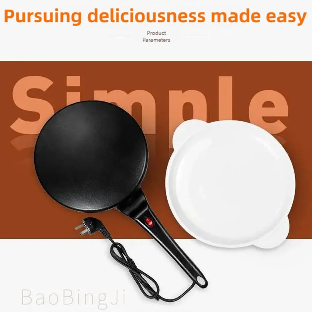TINSOL Electric waffle maker, cake maker, breakfast pizza baking machine, pancake griddle, non-stick pan, spring roll frying pan