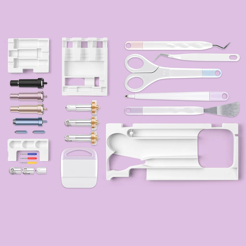 4pcs/Set Tools Storage Inserts Compatible with Cricut Maker 3&Maker Weeding Tool Kit Tray Blades Housing Tip Accessorie Organize
