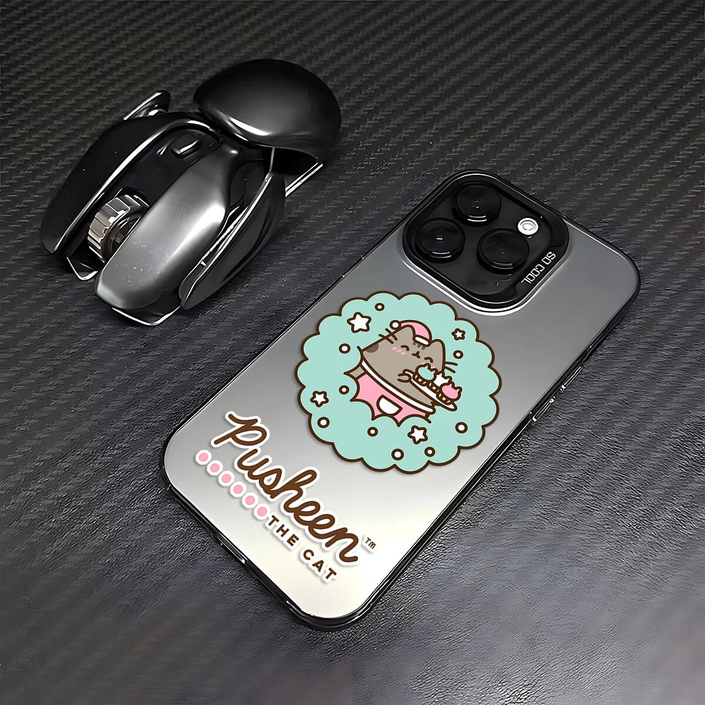 Cute P-Pusheens Phone Case For iPhone 17 16e 16 15 14 13 12 11 mini Pro Max X XR XSMAX 8 7 Air Plus Anti Fall Matte Back Cover