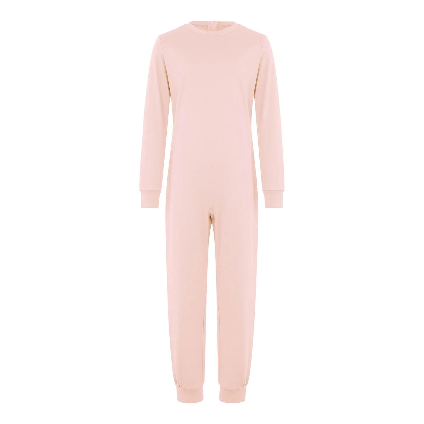 Children Special Needs Adaptive Clothing Solid Color Long Sleeve Zipper Back Jumpsuit Cotton Rompers Workout Sports Bodysuit