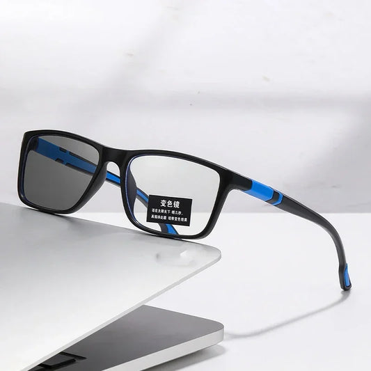 Smart Outdoor Color Changing Far Sight Glasses Unisex Women Men Anti Blue Light Photochromic Sunglasses Eyewear Diopter 0 To+4.0