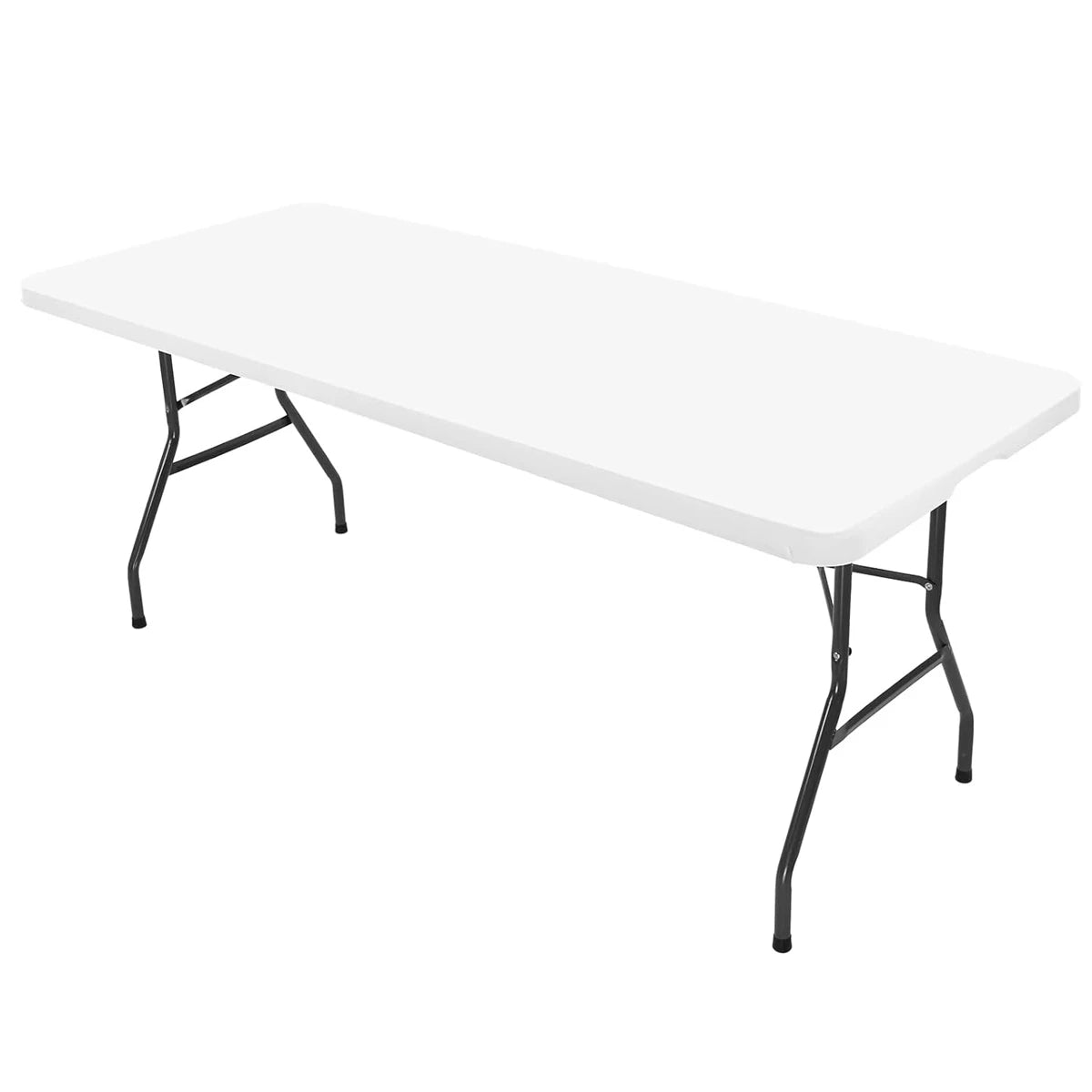 1 Pc 4/6/8ft Spandex Tablecloth Elastic Fitted Stretch Rectangular Tablecloth Washable and Wrinkle Resistant Patio Table Cover