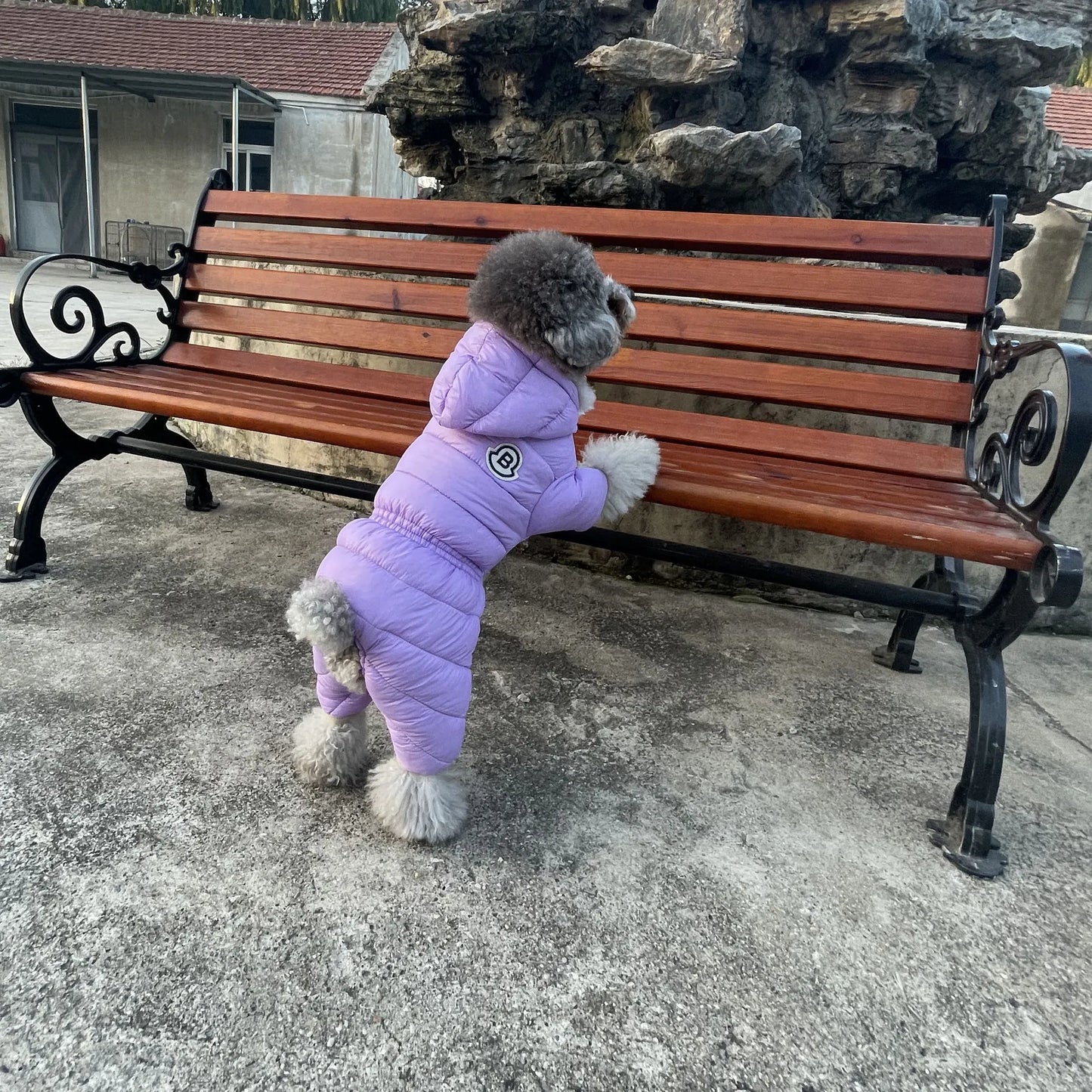 Winter Dog Jumpsuits Warm Soft Dog Clothes Padded Cotton Puppy Down Jacket Fashion Solid Cat Jumpsuit Coat Chihuahua Pet Clothes