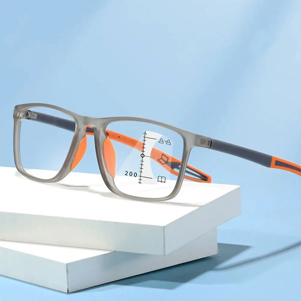 New TR90 Anti-blue Light Multifocal Reading Glasses Men Women Progressive Near Far Eyewear Ultralight Sports Farsight Eyeglasses