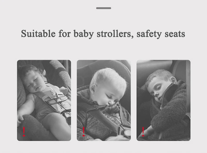 Baby Stroller Pillow Car Seat Head Fixed Neck Pillows Bend Shape Sleeping Protection Headrest Cushion Infant Anti-head Mat
