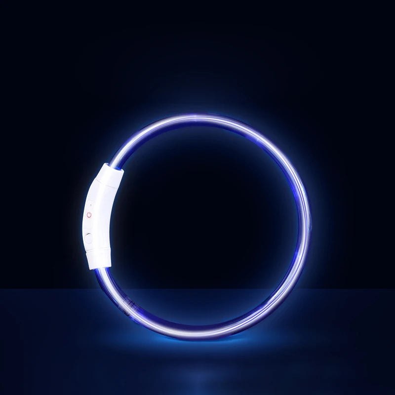Led Luminous Dog Collar Rechargeable Cat Collar 3 Modes Anti-lost Night Collar Pet Supplies Suitable For Large Medium Small Dogs