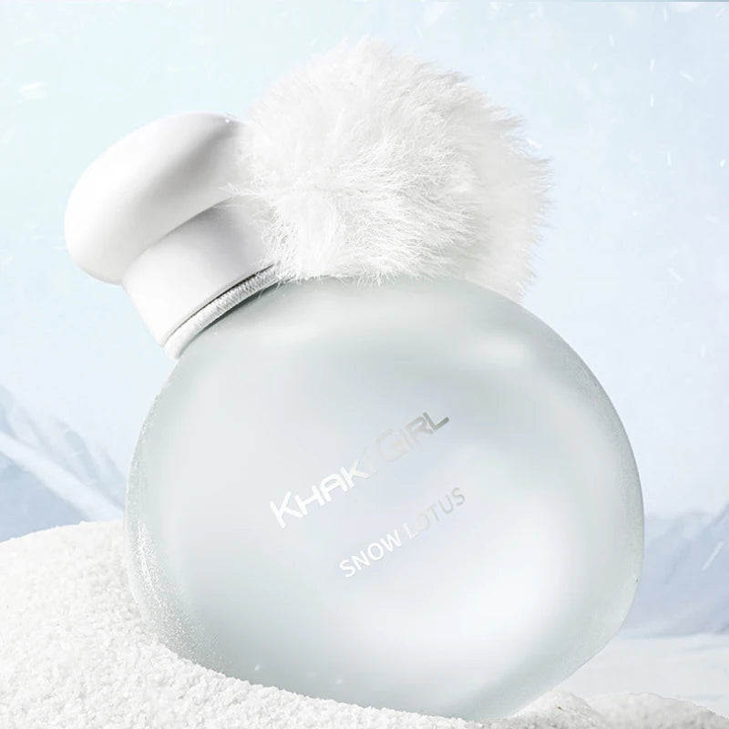 Snow Lotus Eau De Parfum For Women Oriental Floral Fragrance Long-lasting Elegant Scent 50ml Pom-pom Design Perfume For Gifting