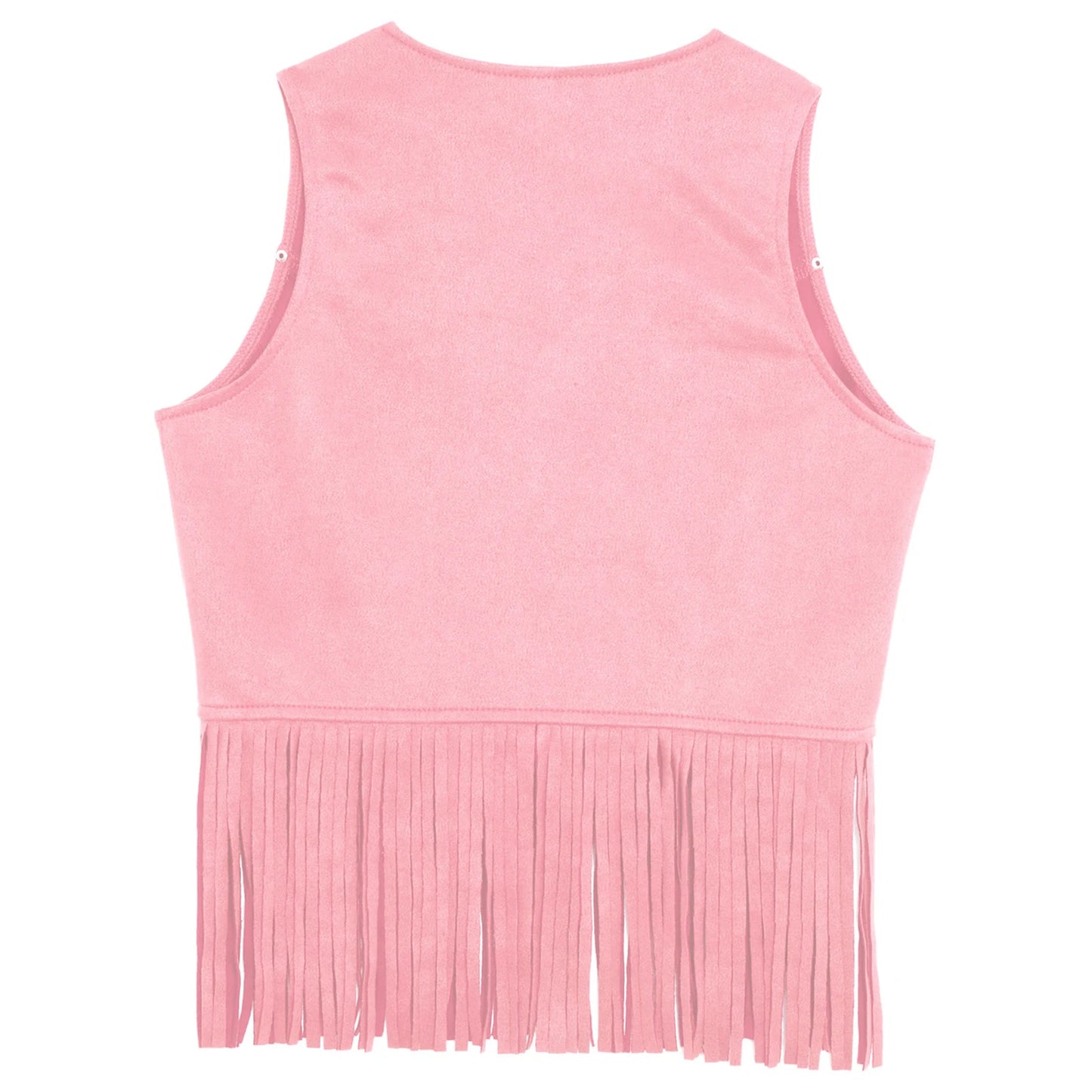 Kids Girl Boy Fringed Vest for Carnival Theme Party Tassels Top Open Front Waistcoat Child Halloween Western Cowboy Costumes