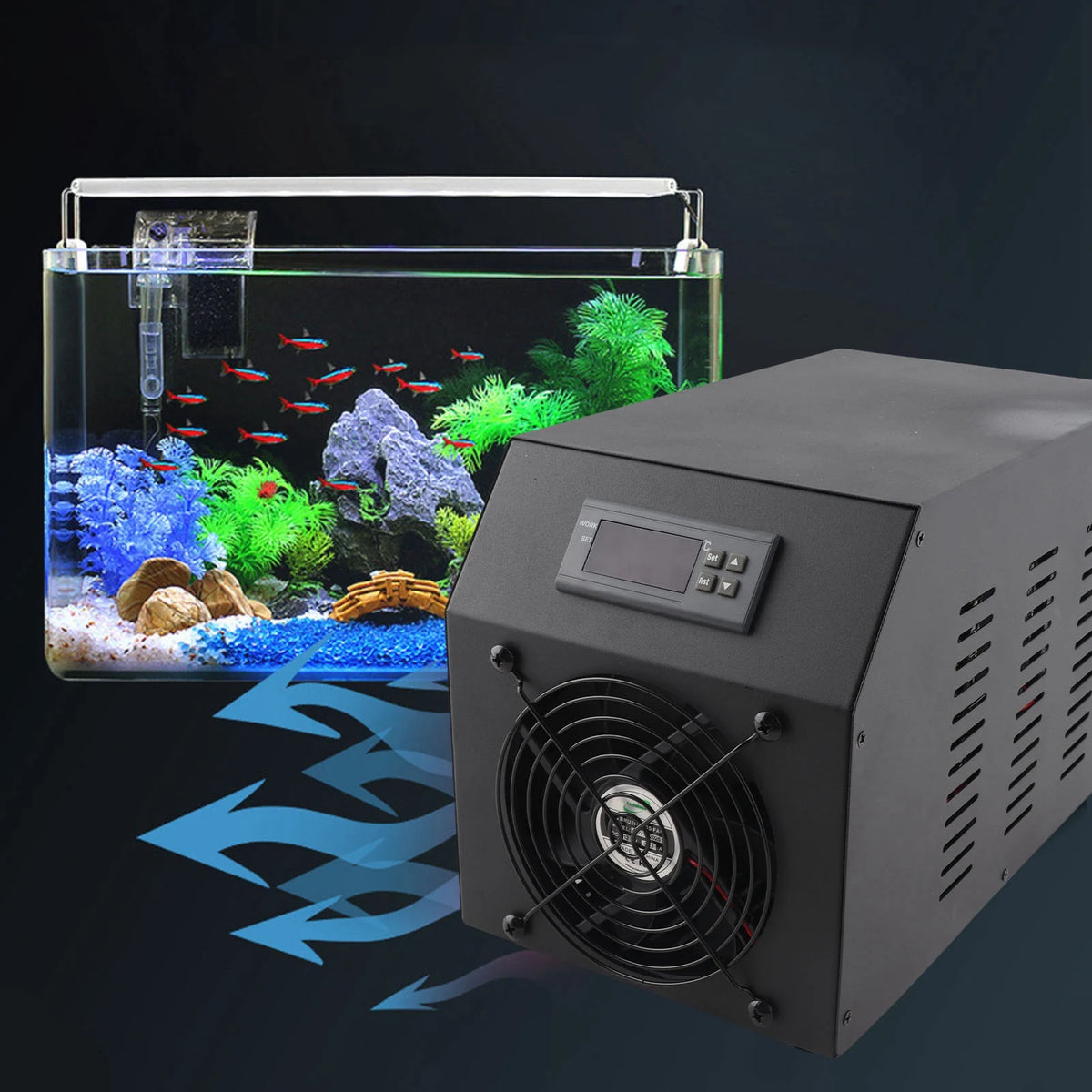 1/4 HP Water Chiller Chiller Adopts R134A Refrigerant Rapid Cooling Heat Which Has No Pollution In Circulating 16 Gal Chiller