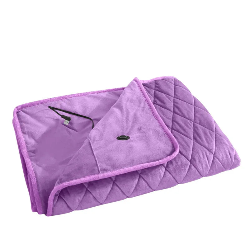 5V USB Large Loose Electric Blanket Powered By Power Bank Winter Bed Warmer Heated Sofa  Blanket Body Heater Bed Warmer Mat
