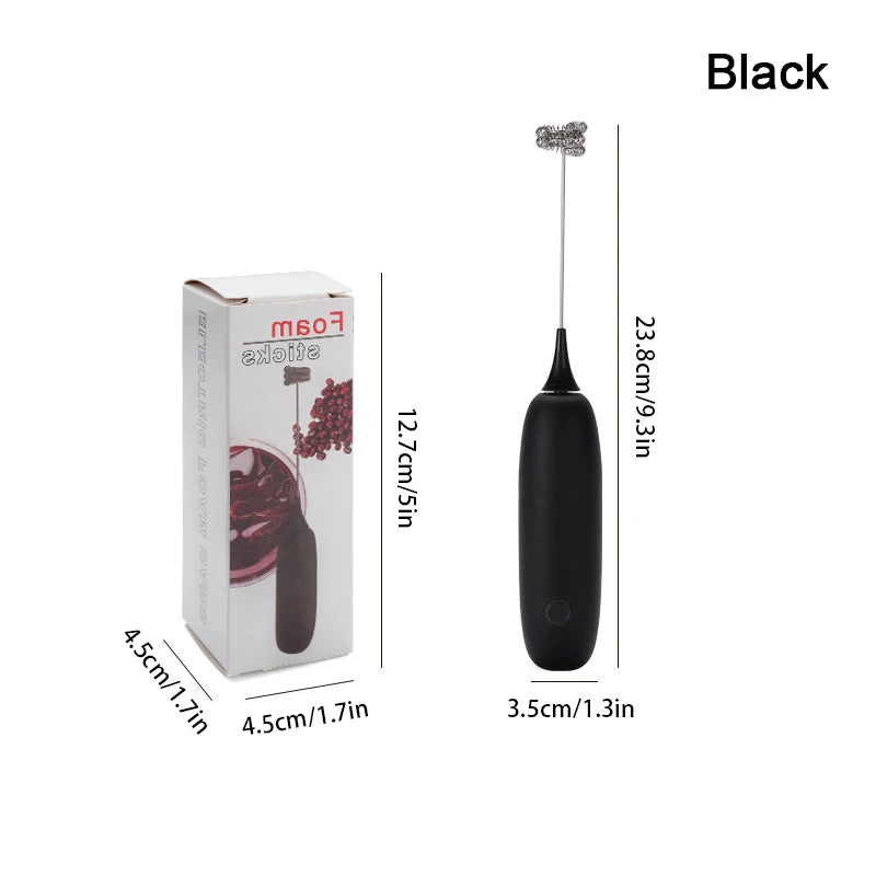 Milk Drink Coffee Whisk Mixer Electric Egg Beater Frother Foamer Mini Handle Stirrer Practical Blender Kitchen Cooking Tool