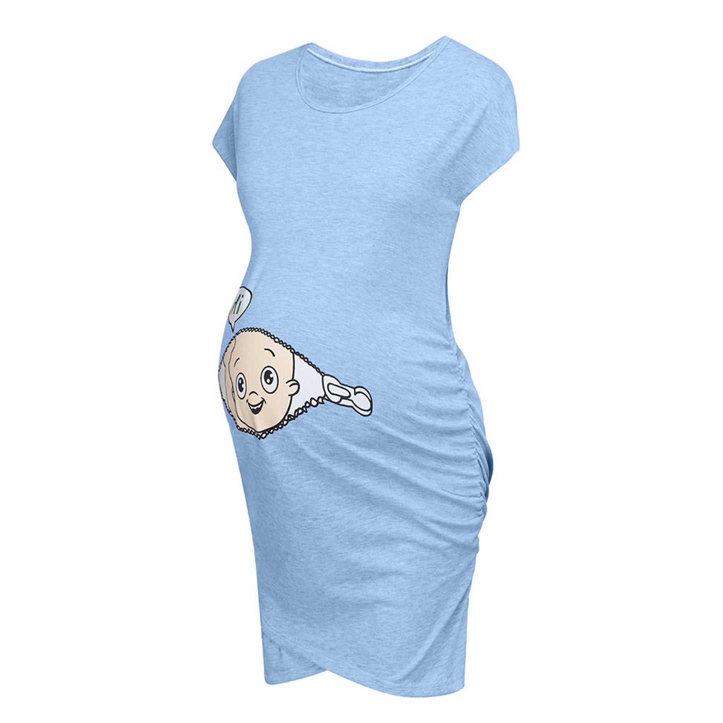 Maternity Cartoon Letter Print Pregnant Woman Dress Sleeveless O-neck Pregnancy Maternity Dress Nusring Maternity Casual Clothes