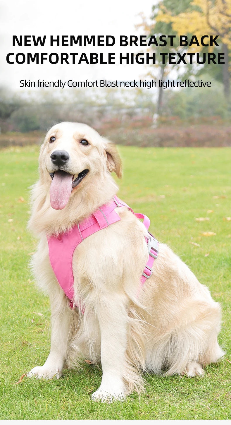 Dog Harness Upgraded Nylon Waterproof Tactical Vest for Small Medium Large Dogs Reflective Dog Harnesses Pet Dogs Accessoires