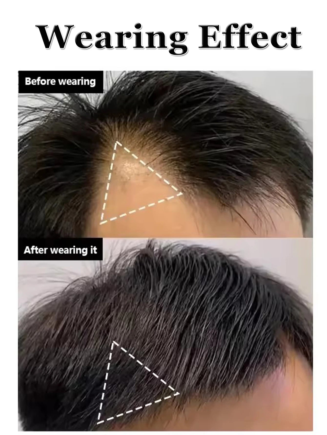 Forehead Patch 100% Human Hair Hairpiece Sideburns Toupee Invisible Seamless Ultra Thin Skin PU Men's Hairline Sideburn Patch