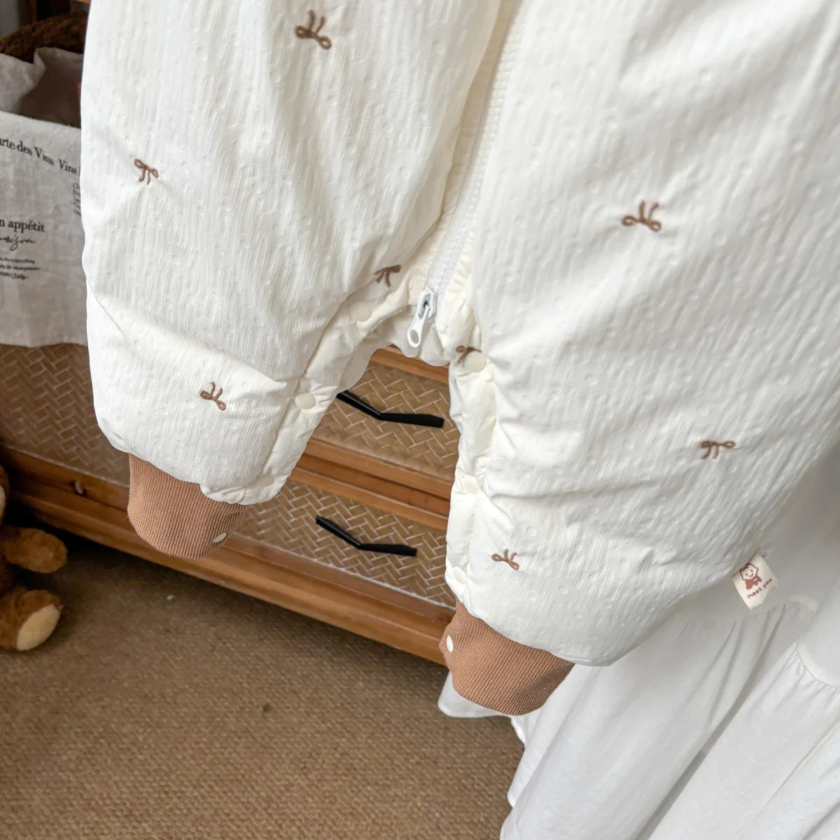 Baby Winter Cotton Clothes, Newborn Children, Baby Winter Stylish Cute Hooded Warm Clothes Winter Clothes Thick Climbing Clothes