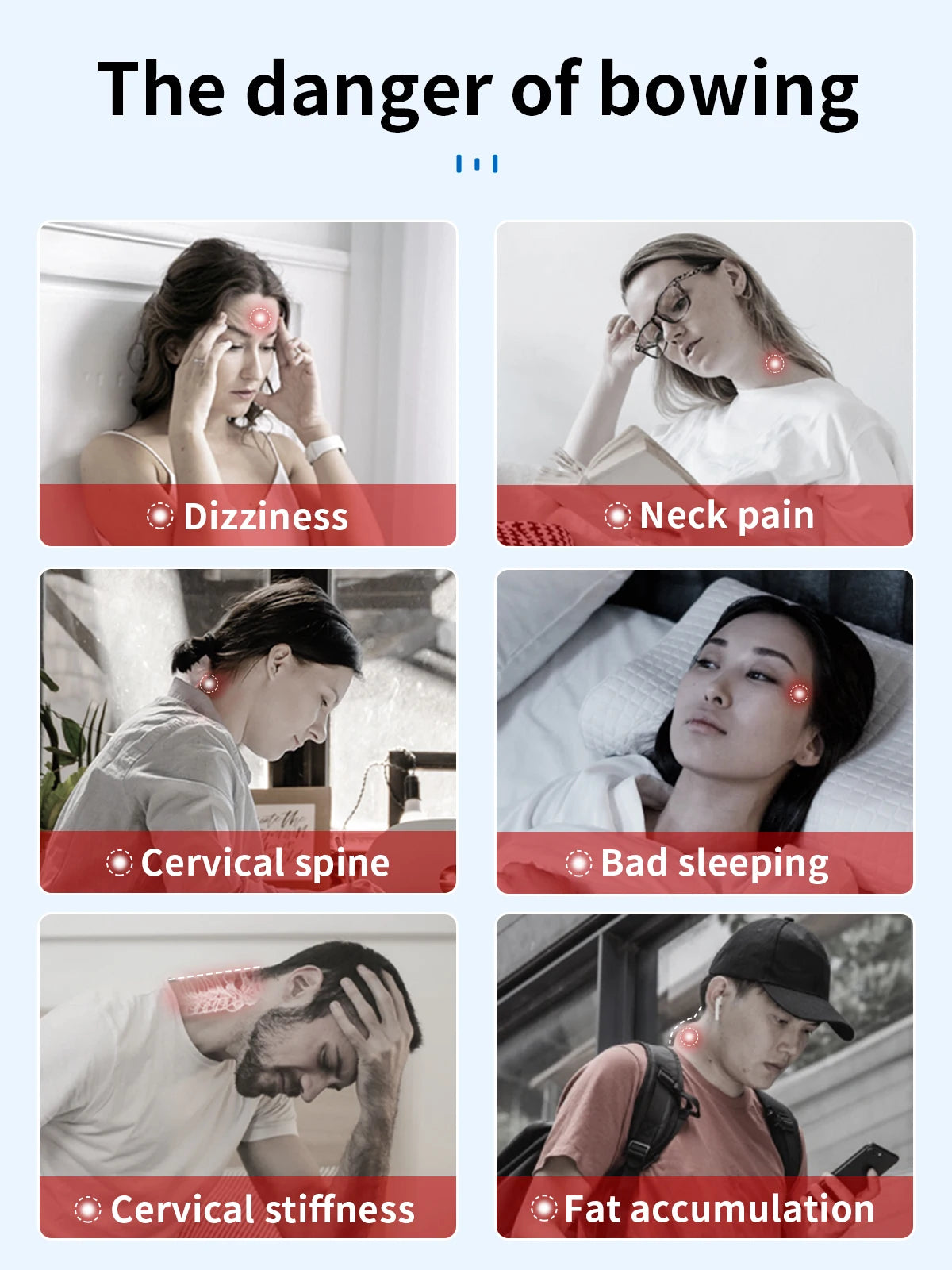 VELPEAU Silicone Neck Brace, Neck Support for Spine Pressure and Posture Correction, Cervical Collar Breathable & Waterproof
