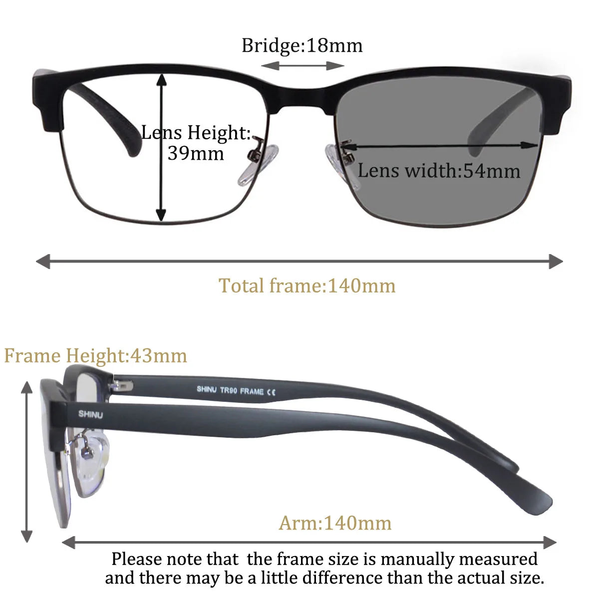 Photochromic Reading Glasses Man Intelligent Glasses Progressive Multifocal Optical Lenses Anti Blue Light Or Radiation Glasses