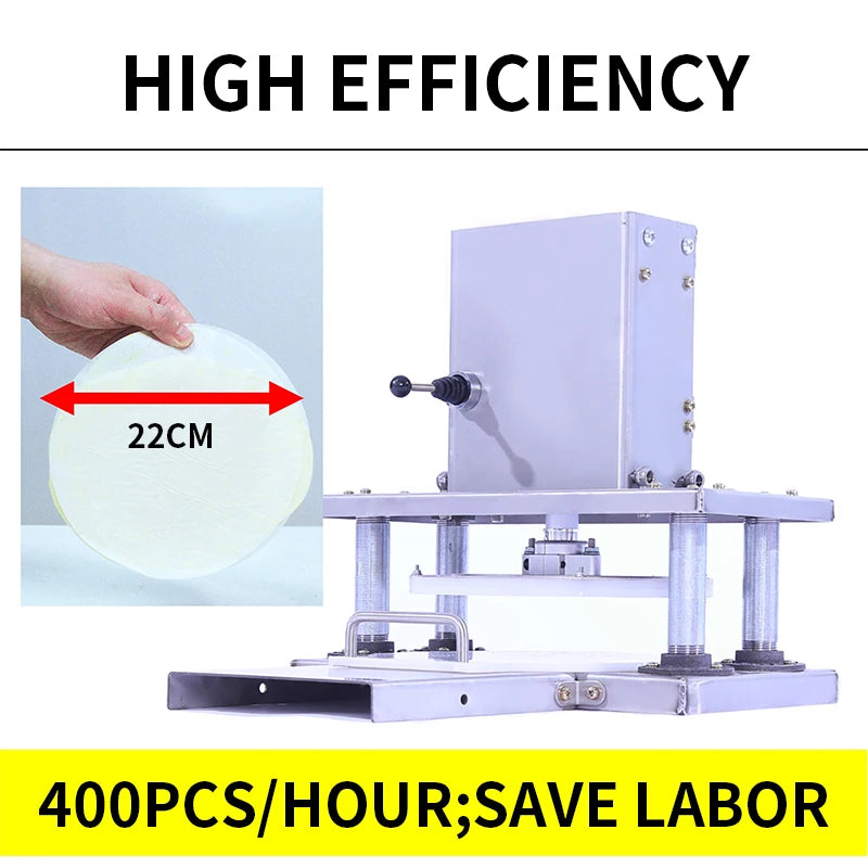 Noodle Pressing Machine 400pcs/H Electric Commercial Hand-grabbing Cake Pressing Machine Dough Flattening Machine Pressing Dough