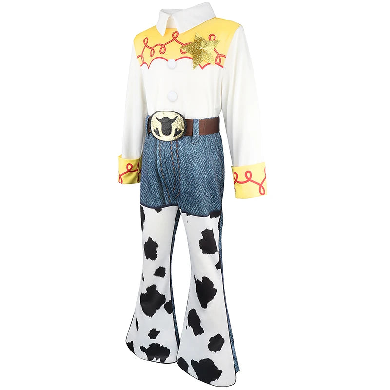 Kids Cowboy Costumes Toddler Anime Character Costumes Halloween Party Costumes for Boys and Girls Set + Hat