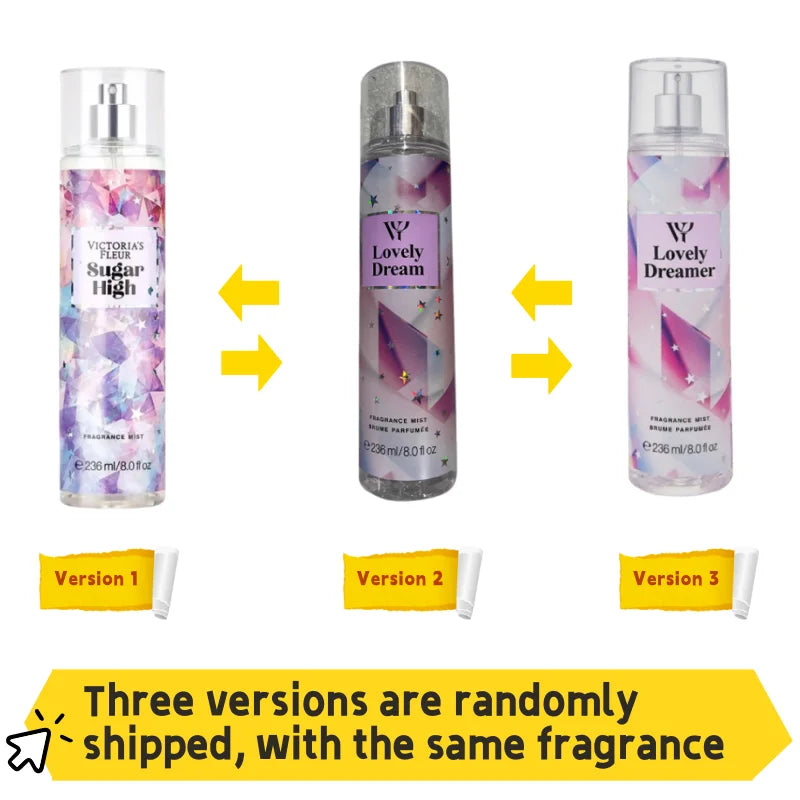 Women Secret Flower Season Perfume 236ml Body Mist Victoria Charm Lasting Body Spray Fresh Fruity Deodorant Purifying Air Spray