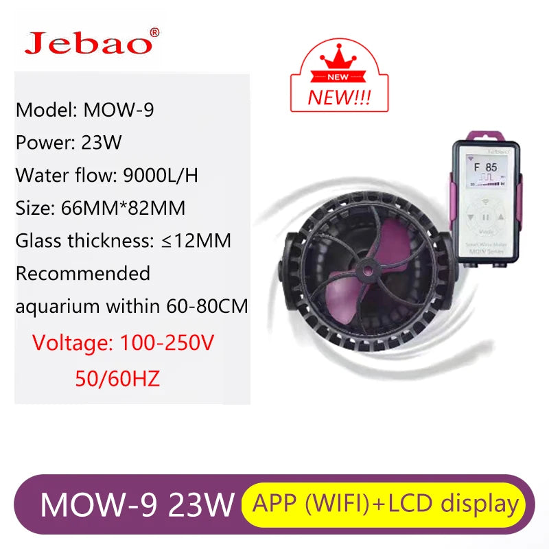 Jebao ALW MLW-5 MLW-10 MLW-20 MLW-30 Series smart Wave Pump with Wifi LCD Display Controller Wave ball Fish Tank Aquarium marine