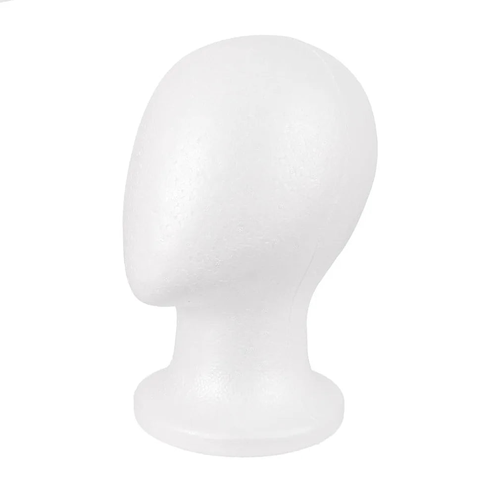 New Stable Foam Mannequin Head Lightweight White Wig Display Stand Jewelry Headwear Display