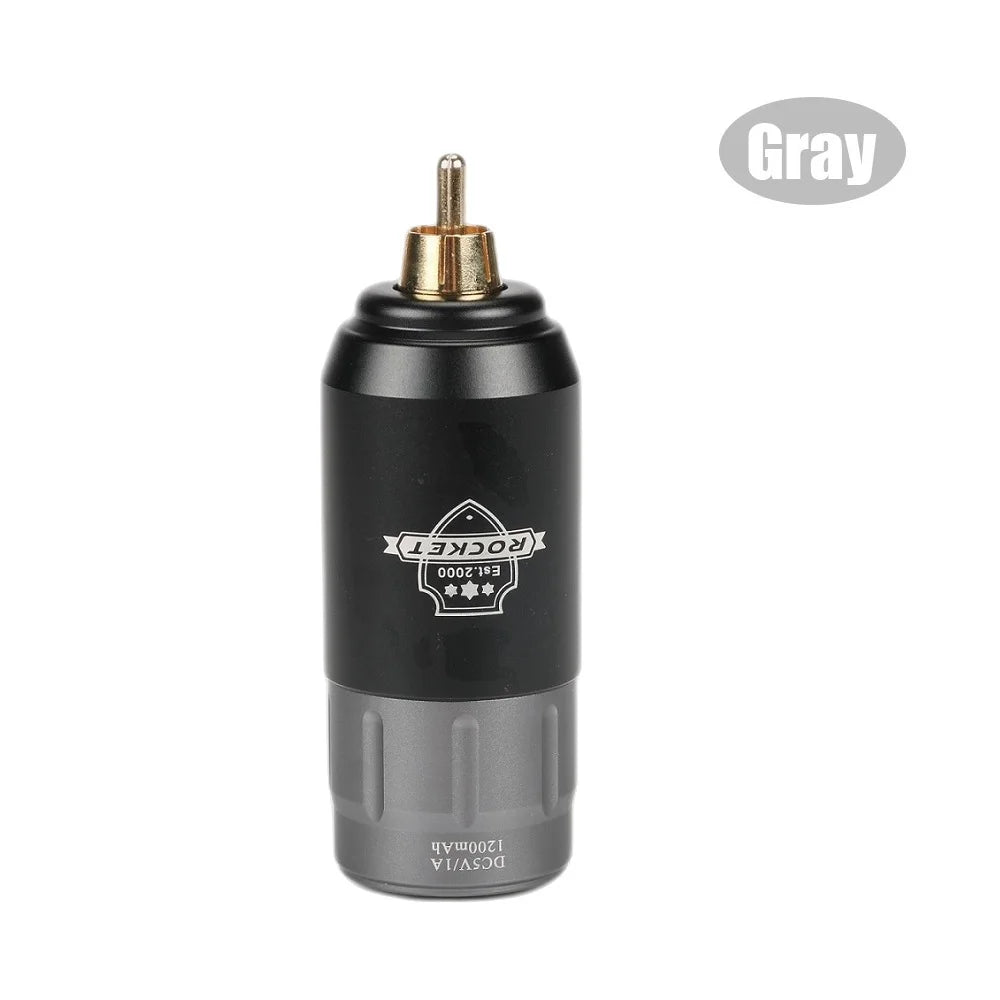 Professional Mini Rocket Wireless Tattoo Power Supply RCA Interface Chargeable Rotary Tattoo Pen Battery Tattoo Machine Supplies