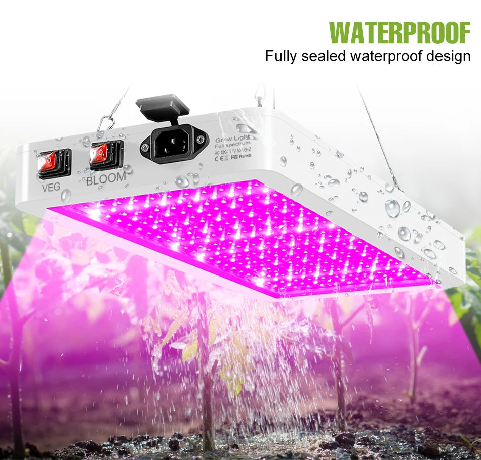 600W LED Grow Lights Full Spectrum Plant Cultivation Lamp 220V Indoor Greenhouse Tent Hydroponics Succulent Vegs Fill Lighting