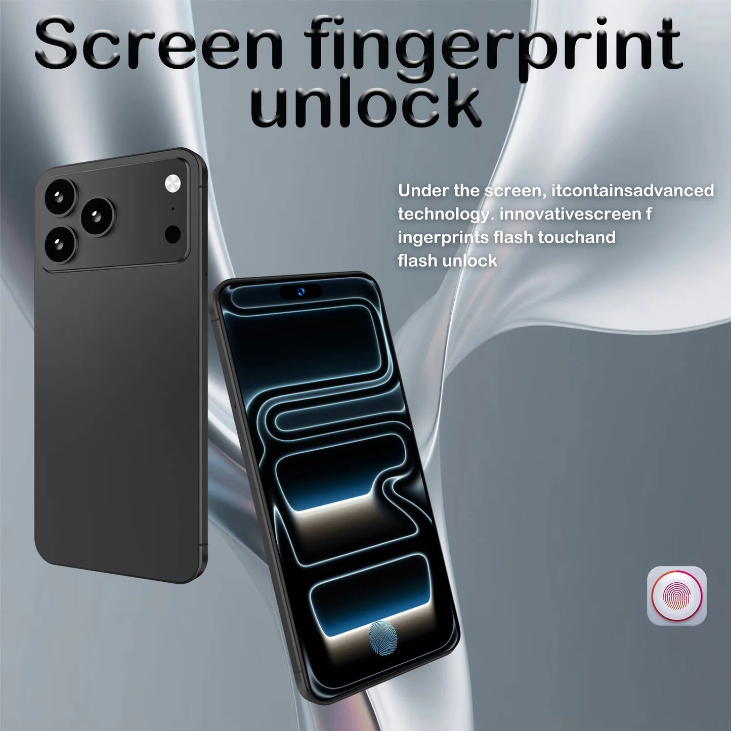 2026 Global Version I17 Promax Pro 4G 5G Dual Card Dual Standby System Original Intelligent 7.3inch 8000mAh Battery Arrival