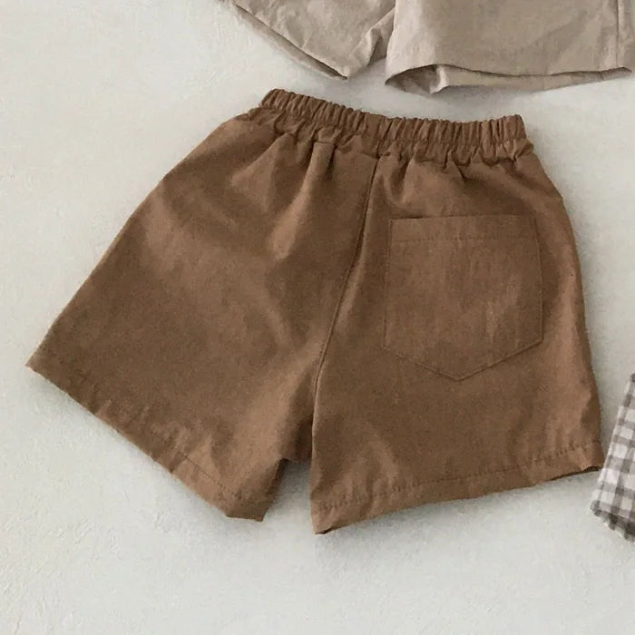 2025 Summer New Baby Cotton Breathable Shorts Thin Infant Boy Casual Shorts Cute Toddler Girl Solid Shorts Kids Clothes