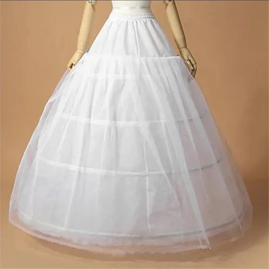 New Arrival 3 Hopps Ball Gown Petticoat Underskirt Wedding Bridal Dress Jupon Mariage Halka Rockabilly With Tulle