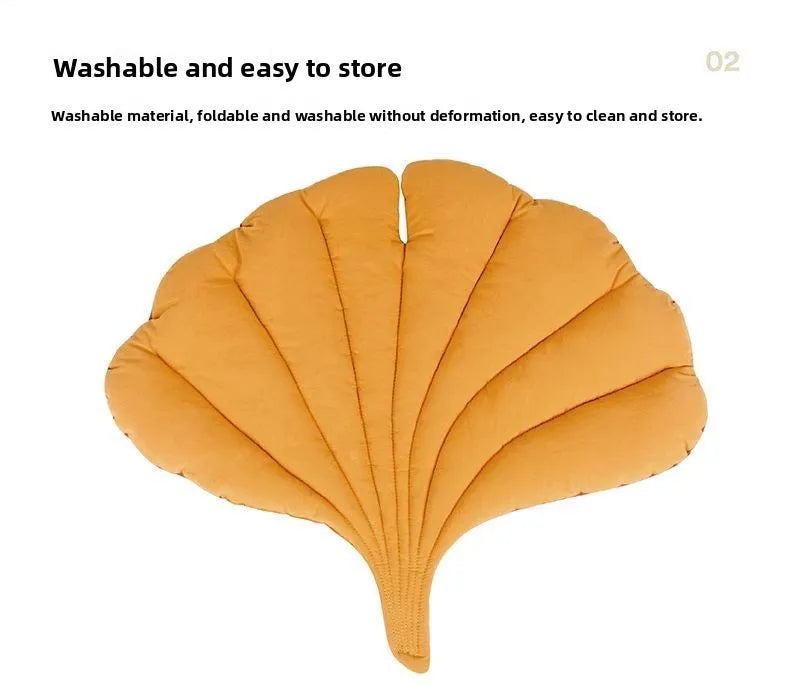 1/2PCS Leaf Shaped Cat Bed and Pet Mat Soft Washable Reversible Non-Slip Cushion for Cats and Dogs Indoor Travel Camping Pet Bed