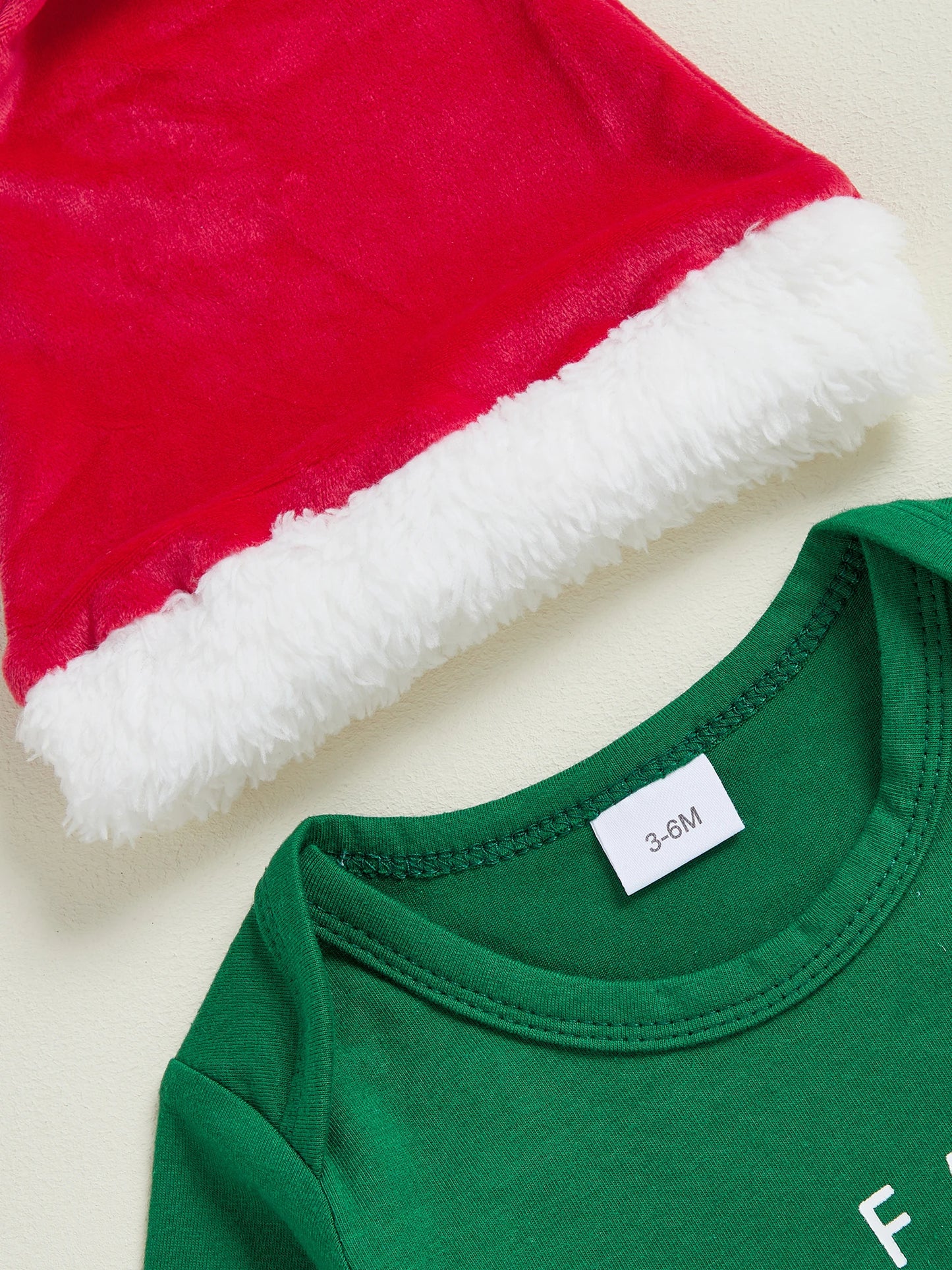 Baby Boy First Christmas Outfit Long Sleeve Truck Tree Print Romper Jogger Pants Hat Newborn Fall Winter Clothes Set