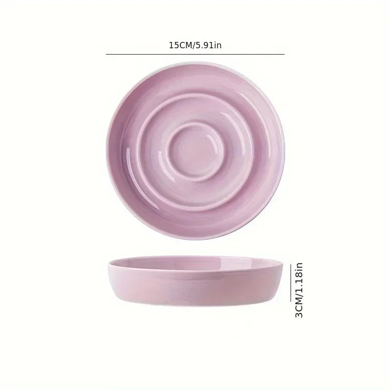 New Ceramic Cat Slow Food Bowl Anti-choking Small Dog Food Bowl Pet Supply