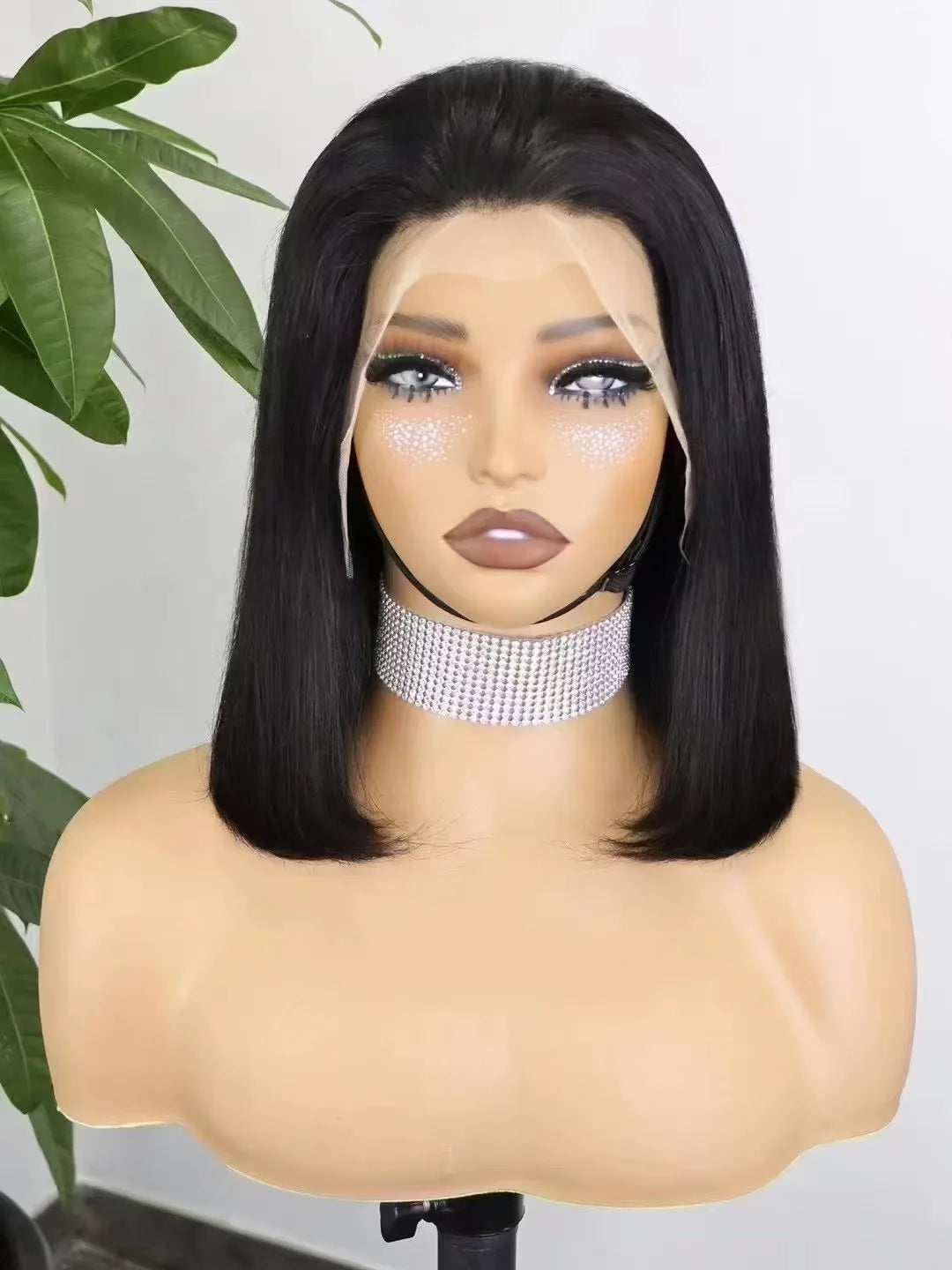Straight Wigs 350% Density Thick Double Drawn 12A Human Hair 13x4 Lace Front Human Hair Wig for Black Women 10-16 Inches