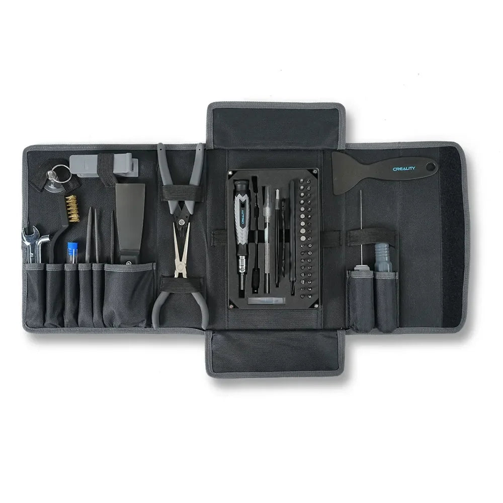 Creality Official 3D Printer Tools Kit, 74 Pcs in 1 3D Printing Tool Wrap Kit 3D Printer Repair Accessories